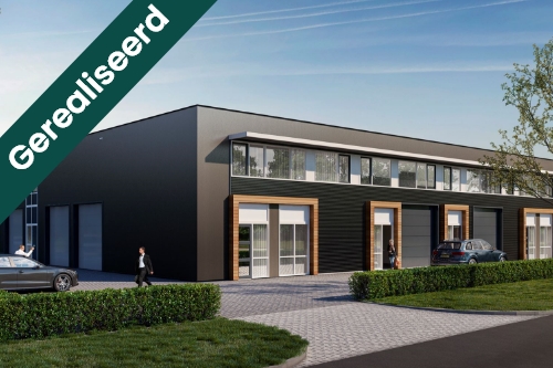 Een nieuw te bouwen bedrijfsunit voor de verhuur