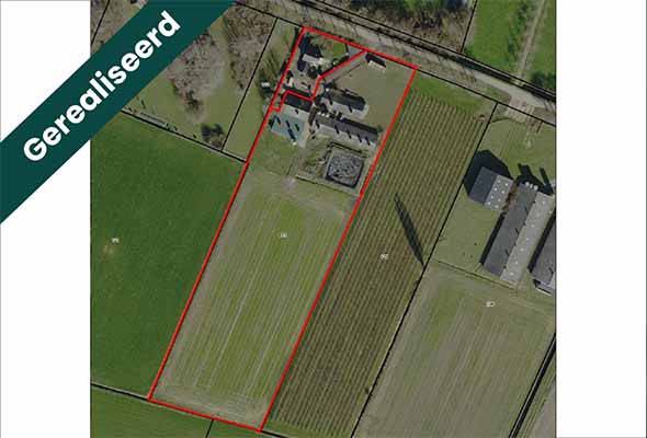 Hypothecaire lening op een bedrijfswoning, een loods, meerdere stallen en een perceel grond (16.093 m2)bestemd voor eigen gebruik