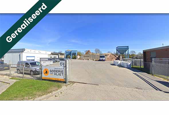 Hypothecaire lening op een opslagterrein met kantoorunit, opslagruimte en 5 parkeerplaatsen gedeeltelijk bestemd voor eigen gebruik