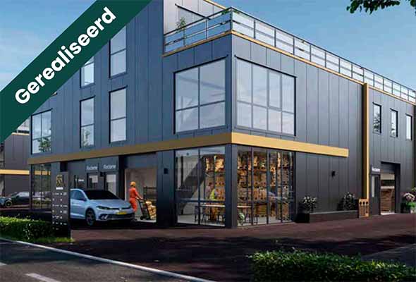 Hypothecaire lening op een te bouwen bedrijfsunit met drie eigen parkeerplaatsen