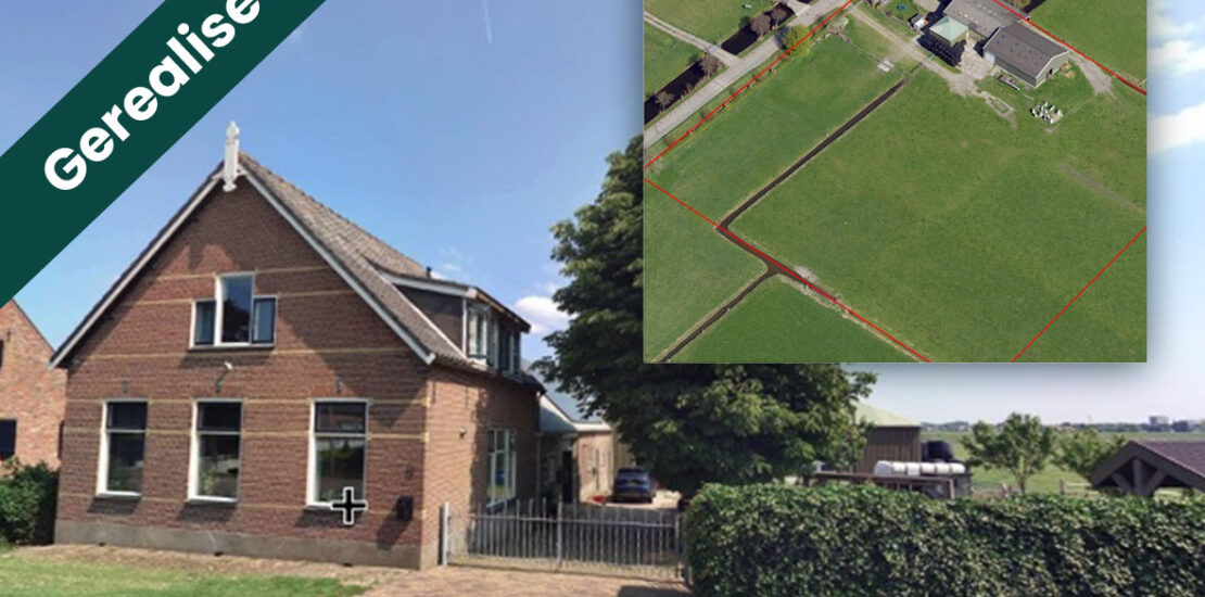 Hypothecaire lening op een bedrijfswoning met bedrijfsopstallen en 1ha grasland