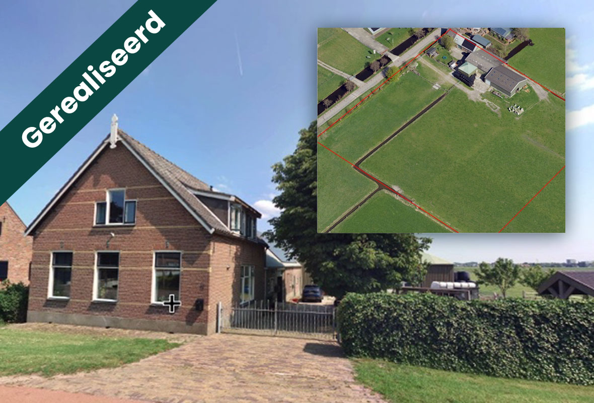 Hypothecaire lening op een bedrijfswoning met bedrijfsopstallen en 1ha grasland