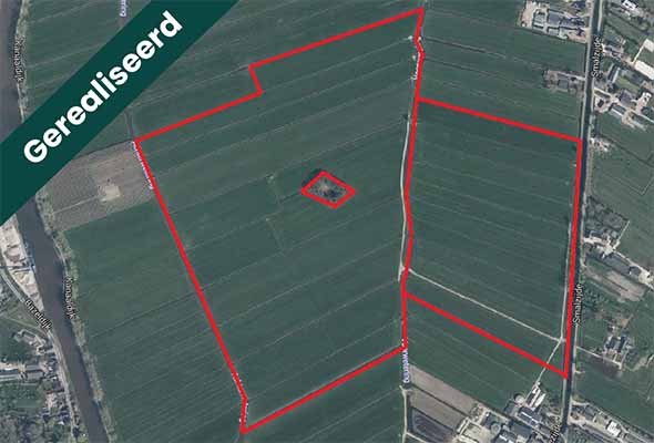 Hypothecaire lening op meerdere percelen cultuurgrond (46,28 ha.) bestemd voor eigen gebruik